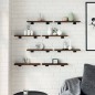 vidaXL Estantes pared 8uds madera ingeniería marrón roble 40x10x1,5 cm vidaXL Estantes pared 8uds madera ingeniería marrón roble 40x10x1,5 cm