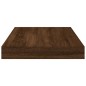vidaXL Estantes pared 8uds madera ingeniería marrón roble 40x10x1,5 cm vidaXL Estantes pared 8uds madera ingeniería marrón roble 40x10x1,5 cm