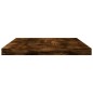 vidaXL Estantes pared 8 uds madera ingeniería roble humo 40x20x1,5 cm