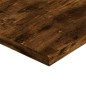 vidaXL Estantes pared 8 uds madera ingeniería roble humo 40x20x1,5 cm
