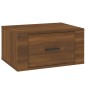 vidaXL Mesitas de noche de pared 2 uds color roble marrón 50x36x25 cm vidaXL Mesitas de noche de pared 2 uds color roble marrón 50x36x25 cm