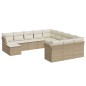 vidaXL Set de sofás de jardín 12 pzas y cojines ratán sintético marrón vidaXL Set de sofás de jardín 12 pzas y cojines ratán sintético marrón