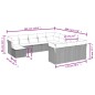 vidaXL Set de sofás de jardín 12 pzas y cojines ratán sintético marrón vidaXL Set de sofás de jardín 12 pzas y cojines ratán sintético marrón