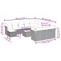 vidaXL Set de sofás de jardín y cojines 13 pzas ratán sintético negro vidaXL Set de sofás de jardín y cojines 13 pzas ratán sintético negro