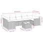 vidaXL Set de sofás de jardín 8 piezas y cojines ratán sintético negro vidaXL Set de sofás de jardín 8 piezas y cojines ratán sintético negro