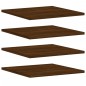 vidaXL Estantes pared 4 uds madera ingeniería marrón roble 40x50x1,5cm vidaXL Estantes pared 4 uds madera ingeniería marrón roble 40x50x1,5cm