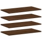 vidaXL Estantes pared 4 uds madera ingeniería marrón roble 60x20x1,5cm vidaXL Estantes pared 4 uds madera ingeniería marrón roble 60x20x1,5cm