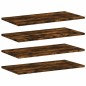 vidaXL Estantes pared 4 uds madera ingeniería roble humo 60x30x1,5 cm vidaXL Estantes pared 4 uds madera ingeniería roble humo 60x30x1,5 cm