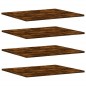vidaXL Estantes pared 4 uds madera ingeniería roble humo 60x50x1,5 cm vidaXL Estantes pared 4 uds madera ingeniería roble humo 60x50x1,5 cm