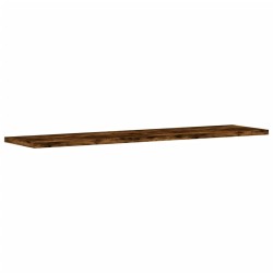 vidaXL Estantes pared 4 uds madera ingeniería roble humo 80x20x1,5 cm