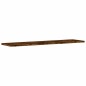 vidaXL Estantes pared 4 uds madera ingeniería roble humo 80x20x1,5 cm