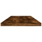 vidaXL Estantes pared 4 uds madera ingeniería roble humo 80x20x1,5 cm