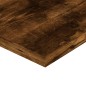 vidaXL Estantes pared 4 uds madera ingeniería roble humo 80x20x1,5 cm