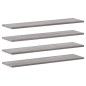 vidaXL Estantes pared 4 uds madera ingeniería gris Sonoma 80x20x1,5 cm vidaXL Estantes pared 4 uds madera ingeniería gris Sonoma 80x20x1,5 cm