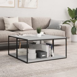 vidaXL Estantes pared 4 uds madera ingeniería gris Sonoma 80x40x1,5 cm