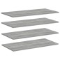 vidaXL Estantes pared 4 uds madera ingeniería gris Sonoma 80x40x1,5 cm vidaXL Estantes pared 4 uds madera ingeniería gris Sonoma 80x40x1,5 cm