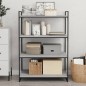 vidaXL Estantes pared 4 uds madera ingeniería gris Sonoma 80x40x1,5 cm vidaXL Estantes pared 4 uds madera ingeniería gris Sonoma 80x40x1,5 cm