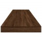 vidaXL Estantes pared 4 uds madera ingeniería marrón 100x10x1,5 cm vidaXL Estantes pared 4 uds madera ingeniería marrón 100x10x1,5 cm