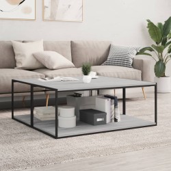 vidaXL Estantes pared 4 uds madera ingeniería gris Sonoma 100x50x1,5cm