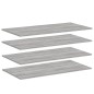vidaXL Estantes pared 4 uds madera ingeniería gris Sonoma 100x50x1,5cm