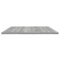 vidaXL Estantes pared 4 uds madera ingeniería gris Sonoma 100x50x1,5cm