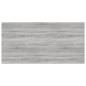 vidaXL Estantes pared 4 uds madera ingeniería gris Sonoma 100x50x1,5cm