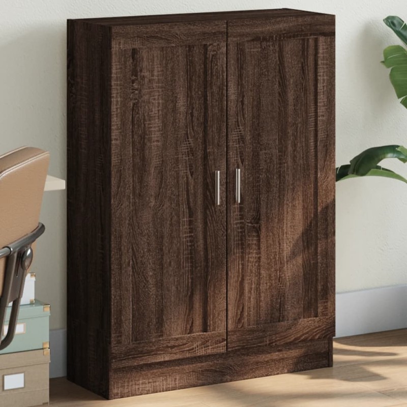 vidaXL Armario de madera de ingeniería roble oscuro 82,5x30,5x115 cm vidaXL Armario de madera de ingeniería roble oscuro 82,5x30,5x115 cm