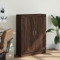 vidaXL Armario de madera de ingeniería roble oscuro 82,5x30,5x115 cm vidaXL Armario de madera de ingeniería roble oscuro 82,5x30,5x115 cm