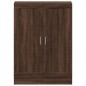 vidaXL Armario de madera de ingeniería roble oscuro 82,5x30,5x115 cm vidaXL Armario de madera de ingeniería roble oscuro 82,5x30,5x115 cm