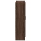 vidaXL Armario de madera de ingeniería roble oscuro 82,5x30,5x115 cm vidaXL Armario de madera de ingeniería roble oscuro 82,5x30,5x115 cm