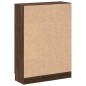vidaXL Armario de madera de ingeniería roble oscuro 82,5x30,5x115 cm vidaXL Armario de madera de ingeniería roble oscuro 82,5x30,5x115 cm