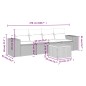 vidaXL Set de muebles de jardín 5 pzas y cojines ratán sintético negro vidaXL Set de muebles de jardín 5 pzas y cojines ratán sintético negro