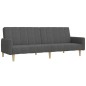 vidaXL Sofá cama de 2 plazas tela gris oscuro vidaXL Sofá cama de 2 plazas tela gris oscuro