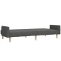 vidaXL Sofá cama de 2 plazas tela gris oscuro vidaXL Sofá cama de 2 plazas tela gris oscuro