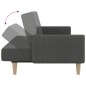 vidaXL Sofá cama de 2 plazas tela gris oscuro vidaXL Sofá cama de 2 plazas tela gris oscuro