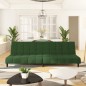 vidaXL Sofá cama de 2 plazas terciopelo verde oscuro vidaXL Sofá cama de 2 plazas terciopelo verde oscuro