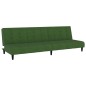 vidaXL Sofá cama de 2 plazas terciopelo verde oscuro vidaXL Sofá cama de 2 plazas terciopelo verde oscuro