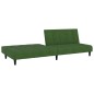 vidaXL Sofá cama de 2 plazas terciopelo verde oscuro vidaXL Sofá cama de 2 plazas terciopelo verde oscuro