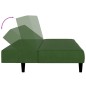 vidaXL Sofá cama de 2 plazas terciopelo verde oscuro vidaXL Sofá cama de 2 plazas terciopelo verde oscuro