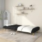 vidaXL Sofá cama de 2 plazas tela negro vidaXL Sofá cama de 2 plazas tela negro