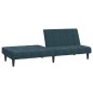 vidaXL Sofá cama de 2 plazas terciopelo azul vidaXL Sofá cama de 2 plazas terciopelo azul