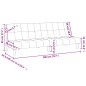 vidaXL Sofá cama de 2 plazas terciopelo azul vidaXL Sofá cama de 2 plazas terciopelo azul