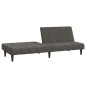 vidaXL Sofá cama de 2 plazas terciopelo gris oscuro vidaXL Sofá cama de 2 plazas terciopelo gris oscuro