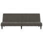vidaXL Sofá cama de 2 plazas terciopelo gris oscuro vidaXL Sofá cama de 2 plazas terciopelo gris oscuro