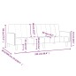 vidaXL Sofá cama de 2 plazas terciopelo rosa vidaXL Sofá cama de 2 plazas terciopelo rosa