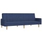 vidaXL Sofá cama de 2 plazas tela azul vidaXL Sofá cama de 2 plazas tela azul