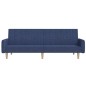 vidaXL Sofá cama de 2 plazas tela azul vidaXL Sofá cama de 2 plazas tela azul