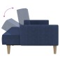 vidaXL Sofá cama de 2 plazas tela azul vidaXL Sofá cama de 2 plazas tela azul