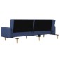 vidaXL Sofá cama de 2 plazas tela azul vidaXL Sofá cama de 2 plazas tela azul