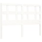 vidaXL Estructura de cama con cabecero madera maciza blanco 120x200 cm